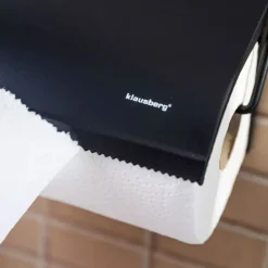 Uchwyt na ręcznik papierowy wieszak stalowy czarny Klausberg KB 7714