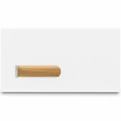 Uchwyt wieszak łazienkowy na papier toaletowy Tadar Wood biały