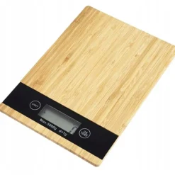 Waga kuchenna elektroniczna drewniana z wyświetlaczem LCD Krisberg KR 3408