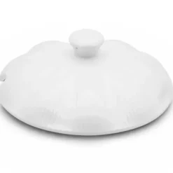Waza porcelanowa z pokrywką biała do zup 2.4 L okrągła TRAGAR
