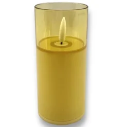 Świeczki LED 13.5 cm świeczka w obudowie wkłady LED do zniczy sl8817
