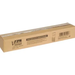 Wieszak na ubrania z regałem na buty metalowy czarny 57x28x156 cm Vilde