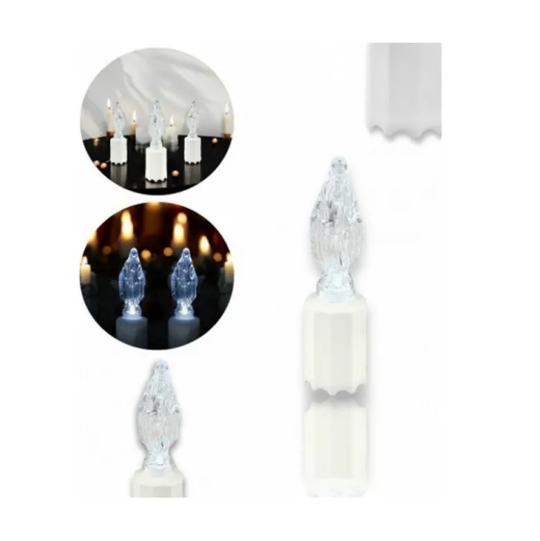 Wkład LED do znicza figurka Maryji 18 cm białe światło