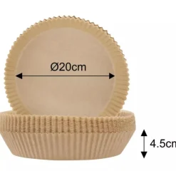 Wkład papierowy do pieczenia w frytkownicy 20 cm okrągły Klausberg KB 7780 papier do pieczenia zestaw 100 sztuk