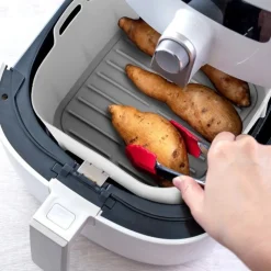 Wkład silikonowy do frytkownicy beztłuszczowej Air Fryer szary 22 cm Vilde