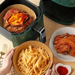 Wkłady papierowe 20x4.5cm 100 szt do frytkownicy beztłuszczowej air fryer
