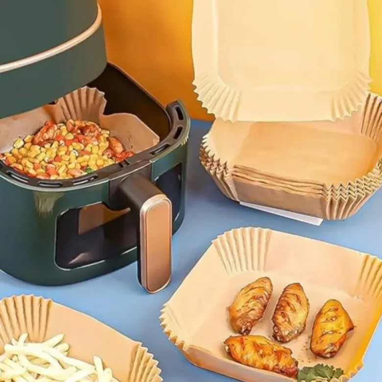 Wkłady papierowe 20x4.5cm 100 szt do frytkownicy beztłuszczowej air fryer