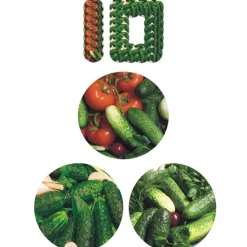 Zakrętki do słoików na przetwory 8,2 cm ogórki zestaw 10 szt - 6-zaczepowe Altom Design