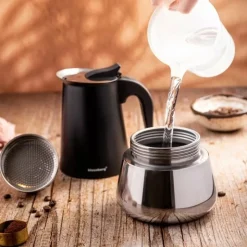 Zaparzacz do kawy espresso ze stali nierdzewnej 600 ml na 12 filiżanek Klausberg