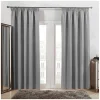 Zasłony grube Velvet na taśmie 140x250 cm szarość pałacu