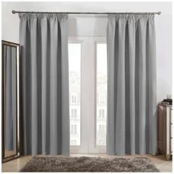 Zasłony grube Velvet na taśmie 140x250 cm szarość pałacu