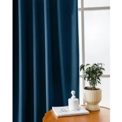 Zasłony zaciemniające na taśmie Cotton World Velvet na taśmie 140x250 cm turkusowe