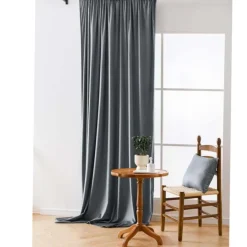 Zasłony zaciemniające na taśmie Cotton World Velvet na taśmie 140x250 cm stalowe
