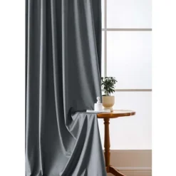 Zasłony zaciemniające na taśmie Cotton World Velvet na taśmie 140x250 cm stalowe