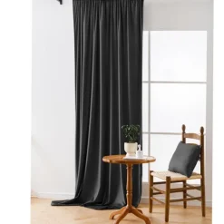 Zasłony zaciemniające na taśmie Cotton World Velvet na taśmie 140x250 cm grafit
