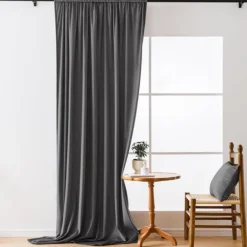 Zasłony zaciemniające na taśmie Cotton World Velvet na taśmie 140x250 cm szary
