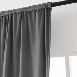 Zasłony zaciemniające na taśmie Cotton World Velvet na taśmie 140x250 cm szary