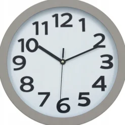 Zegar ścienny okrągły szary E 6718 Elitehoff cichy nowoczesny 30cm