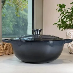 Zestaw 11-częściowy garnków i patelni żeliwnych emaliowanych GierekHoff Żeliwna Tradycja ciężkie żeliwo czarne GH 6016