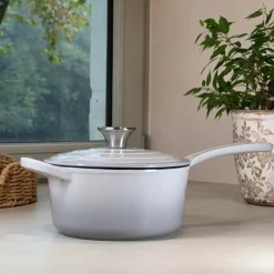 Zestaw 11-częściowy garnków i patelni żeliwnych emaliowanych GierekHoff Żeliwna Tradycja ciężkie żeliwo szary GH 6014