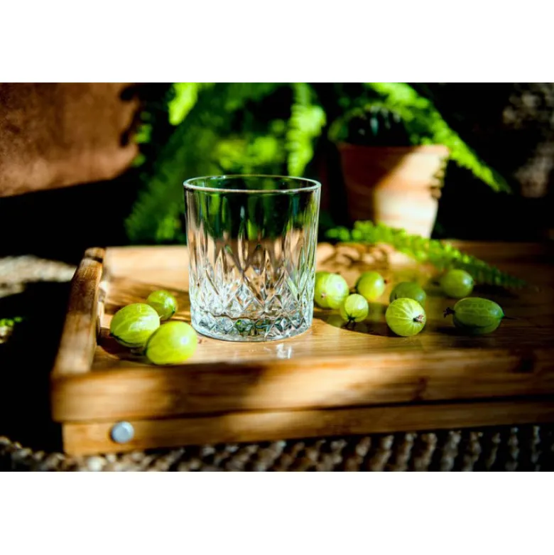 Zestaw do whisky karafka szklana 1000 ml + 6 grubych szklanek 280 ml