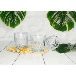 Zestaw do whisky karafka szklana 850 ml + 6 grubych szklanek 280 ml