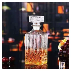 Zestaw do whisky karafka szklana 850 ml + 6 grubych szklanek 280 ml