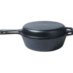 Zestaw żeliwny garnek 3.5L z patelnia 24cm z linii CAST LINE indukcje gaz ognisko Vilde