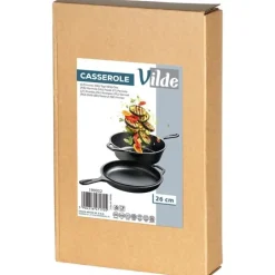 Zestaw żeliwny garnek 3.5L z patelnia 24cm z linii CAST LINE indukcje gaz ognisko Vilde