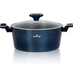 Zestaw garnków marmurkowych z przyborami 10 elementowy Blue Zilner ZL 8594