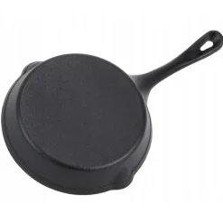 Zestaw 3 patelnie żeliwne 20/25/30 cm GierekHoff Żeliwna Tradycja ciężkie głębokie indukcja gaz ognisko grill GH 8002