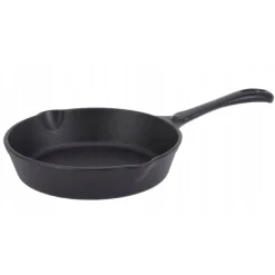Zestaw 3 patelnie żeliwne 20/25/30 cm GierekHoff Żeliwna Tradycja ciężkie głębokie indukcja gaz ognisko grill GH 8002