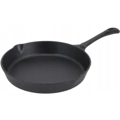 Zestaw 3 patelnie żeliwne 20/25/30 cm GierekHoff Żeliwna Tradycja ciężkie głębokie indukcja gaz ognisko grill GH 8002