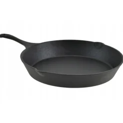 Zestaw 3 patelnie żeliwne 20/25/30 cm GierekHoff Żeliwna Tradycja ciężkie głębokie indukcja gaz ognisko grill GH 8002