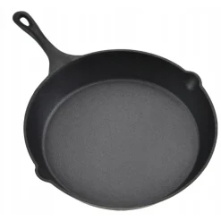 Zestaw 3 patelnie żeliwne 20/25/30 cm GierekHoff Żeliwna Tradycja ciężkie głębokie indukcja gaz ognisko grill GH 8002