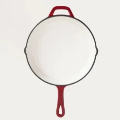 Zestaw 3 patelnie żeliwne emaliowane 20/25/30 cm GierekHoff Żeliwna Tradycja ciężkie głębokie indukcja gaz ognisko grill GH 6002