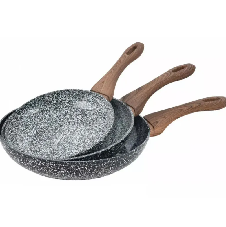 Zestaw 3 patelnie granitowe indukcja gaz 20/24/28 cm Kinghoff KH 1030