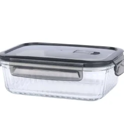 Zestaw 3 pojemników szklanych lunchbox MG Home Cucina 1500/1000/400 ml żaroodporne