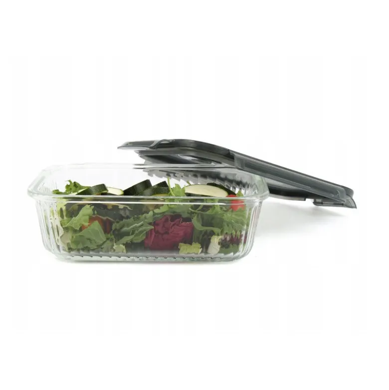 Zestaw 3 pojemników szklanych lunchbox MG Home Cucina 1500/1000/400 ml żaroodporne