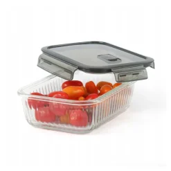 Zestaw 3 pojemników szklanych lunchbox MG Home Cucina 1500/1000/400 ml żaroodporne