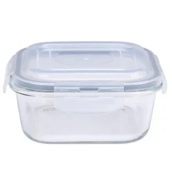 Zestaw 3 pojemników szklanych lunchbox MG Home Cucina 1200/800/300 ml żaroodporne