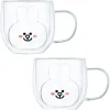 Zestaw szklanek termicznych 280 ml z uchem MG Home Królik komplet 2 sztuki 7105023185