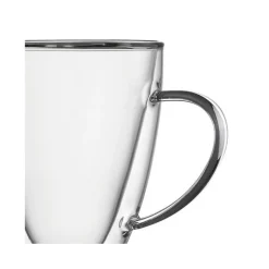 Zestaw 2 szklanek termicznych 300 ml stożek do kawy latte RENZA MGHOME