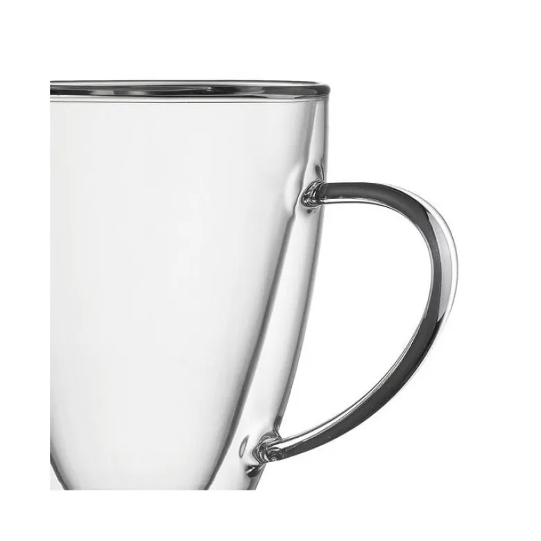 Zestaw 2 szklanek termicznych 300 ml stożek do kawy latte RENZA MGHOME