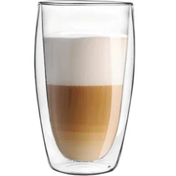 Zestaw 6 szklanek termicznych bez ucha Malachit 450 ml